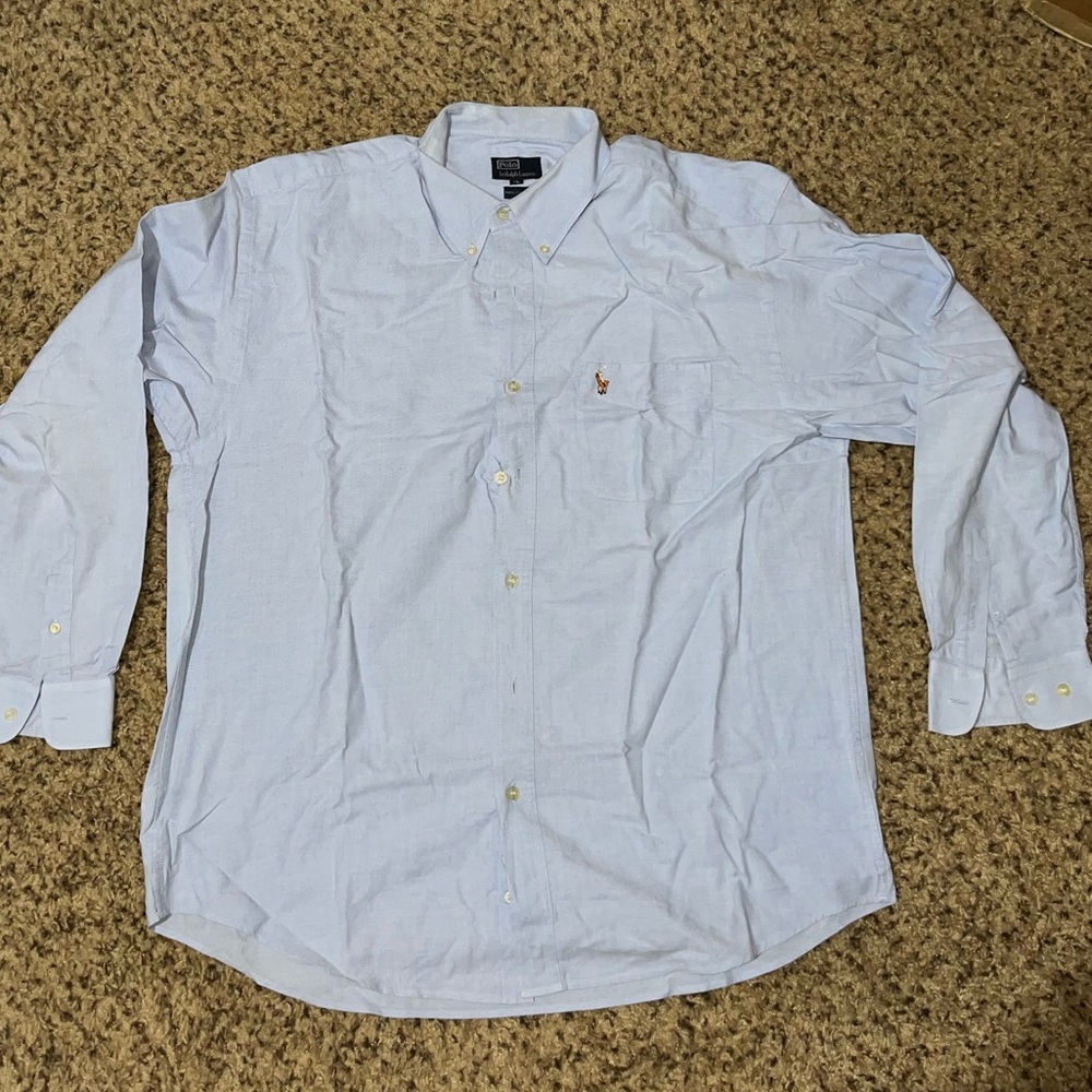 Polo By Ralph Lauren Men’s Blue XL Dress Shirt
